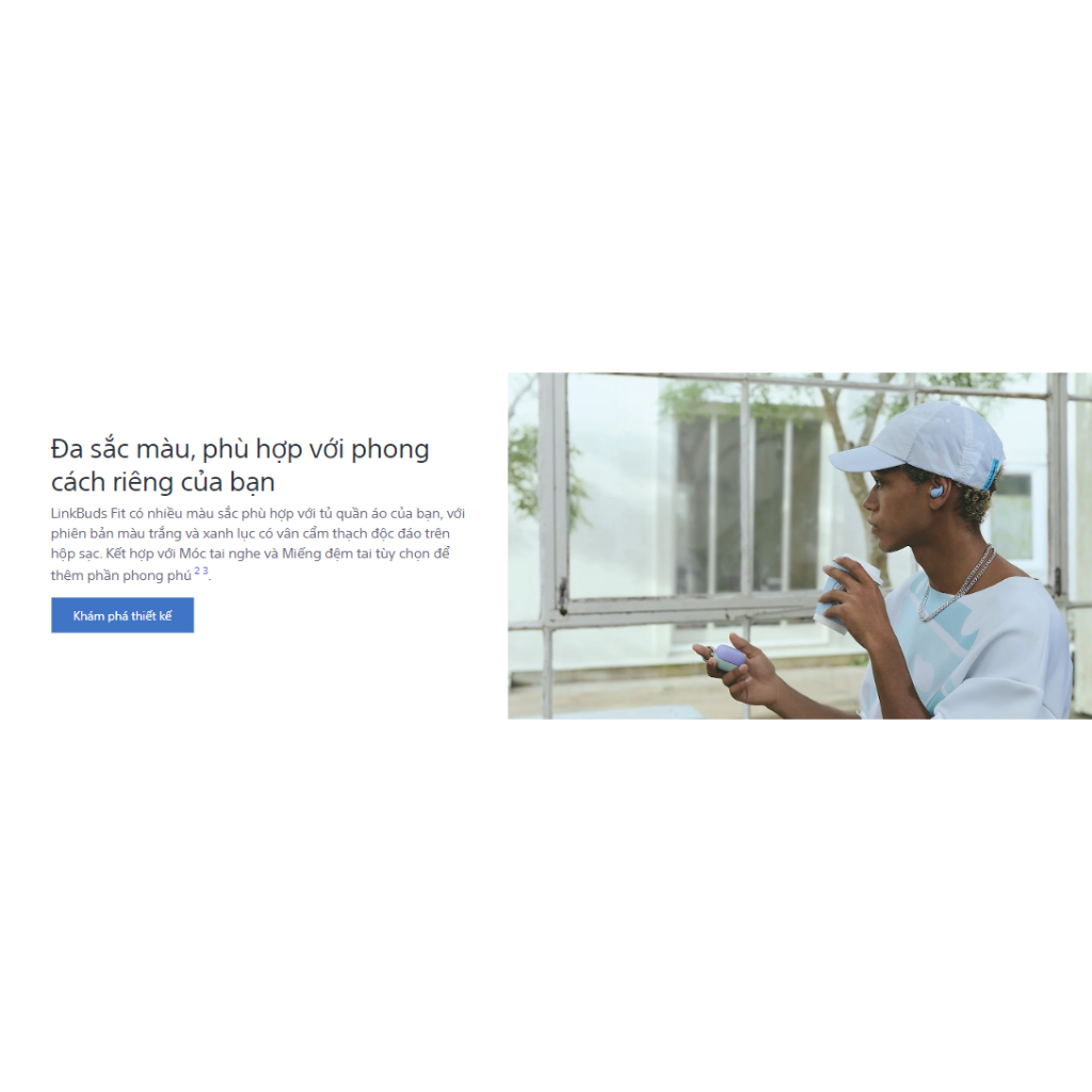 Tai nghe Sony LinkBuds Fit WF-LS910N (Bluetooth 5.3 | Pin 8h | IPX4 | Chống ồn ANC | Dolby Atmos | Head Tracking) | BigBuy360 - bigbuy360.vn