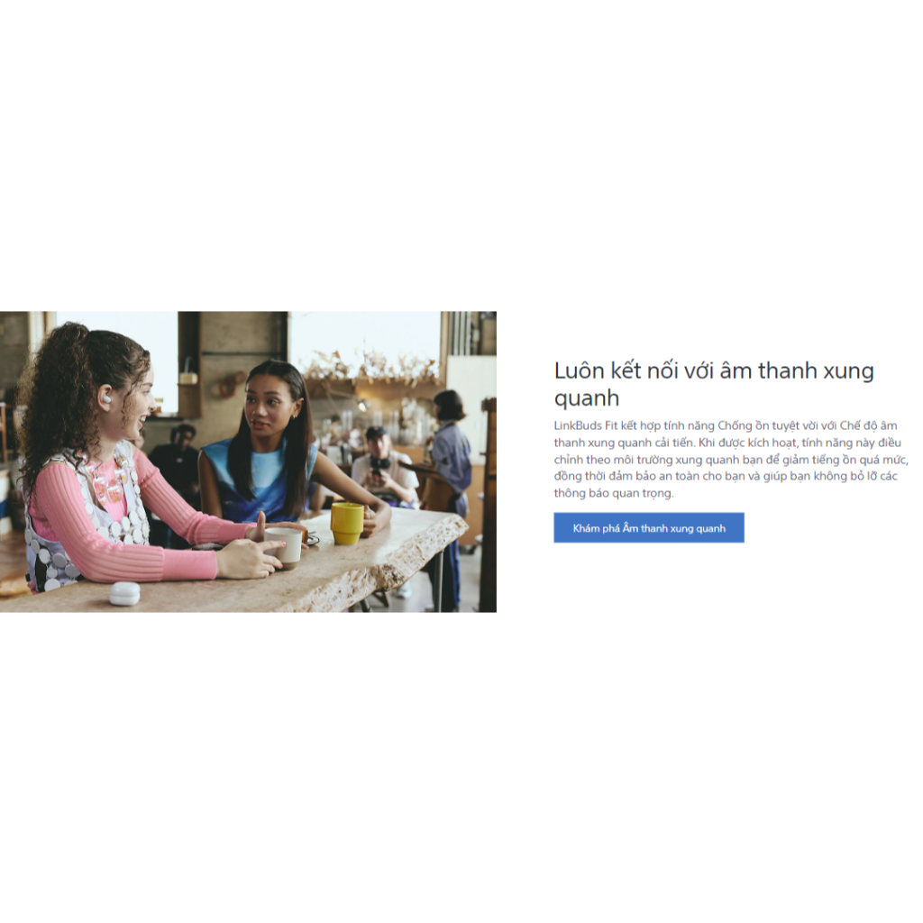 Tai nghe Sony LinkBuds Fit WF-LS910N (Bluetooth 5.3 | Pin 8h | IPX4 | Chống ồn ANC | Dolby Atmos | Head Tracking) | BigBuy360 - bigbuy360.vn