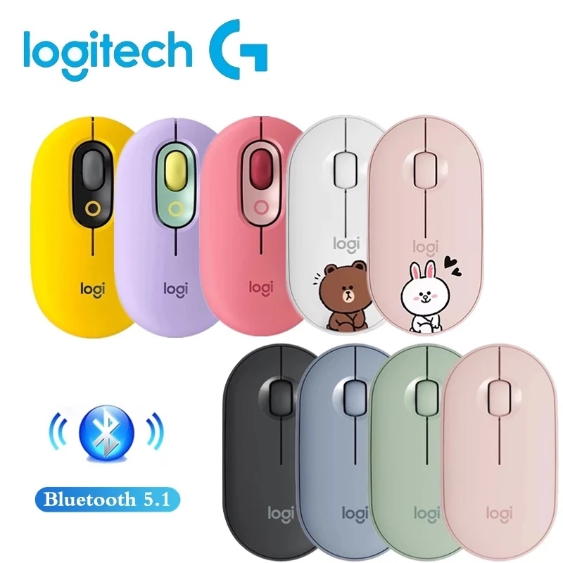 Chuột Bluetooth Không Dây Mini Logitech Emoji POP và M350 (Hàng OEM)