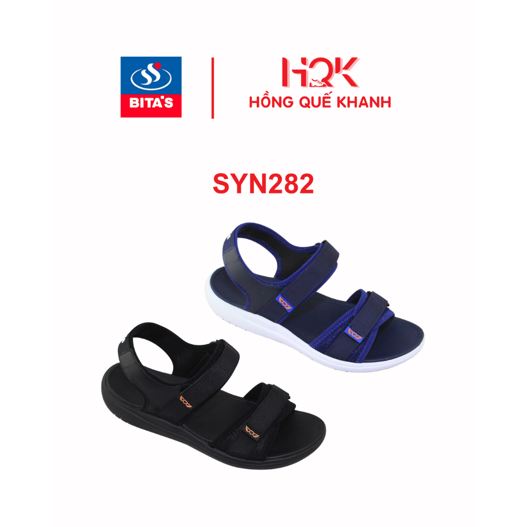 BITAS - GIÀY QUAI HẬU/SANDAL XỐP ĐẾ PHYLON NHẸ 2 QUAI VẢI BASIC SYN282 UNISEX CHO CẢ NAM VÀ NỮ