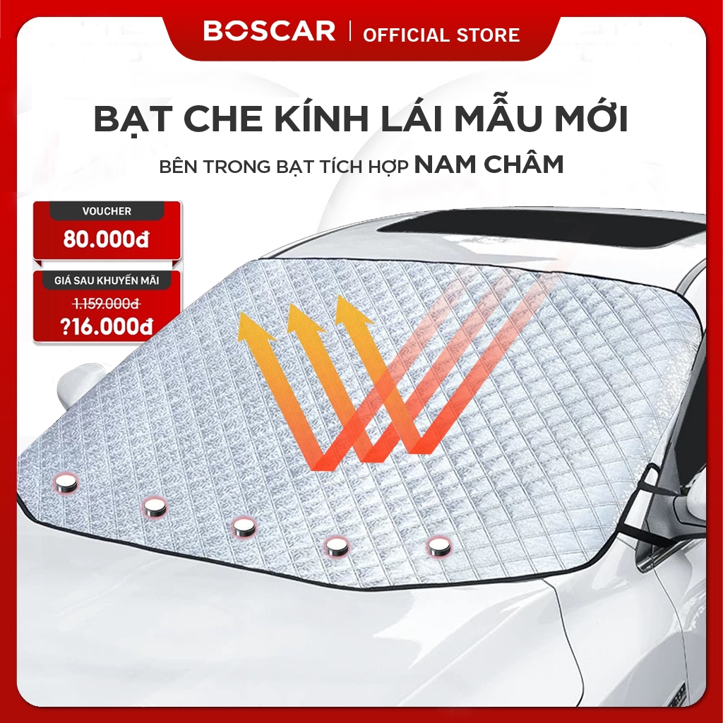 Bạt che nắng kính lái ô tô LOẠI DÀY - Tấm che nắng kính lái ô tô cao cấp