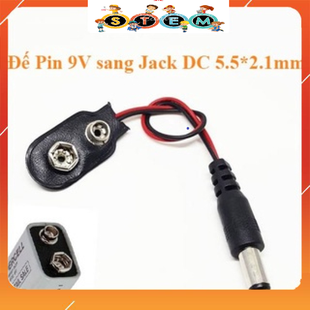 [Stem A-Z][G28] Combo 5 Chiếc Đế Pin 9V