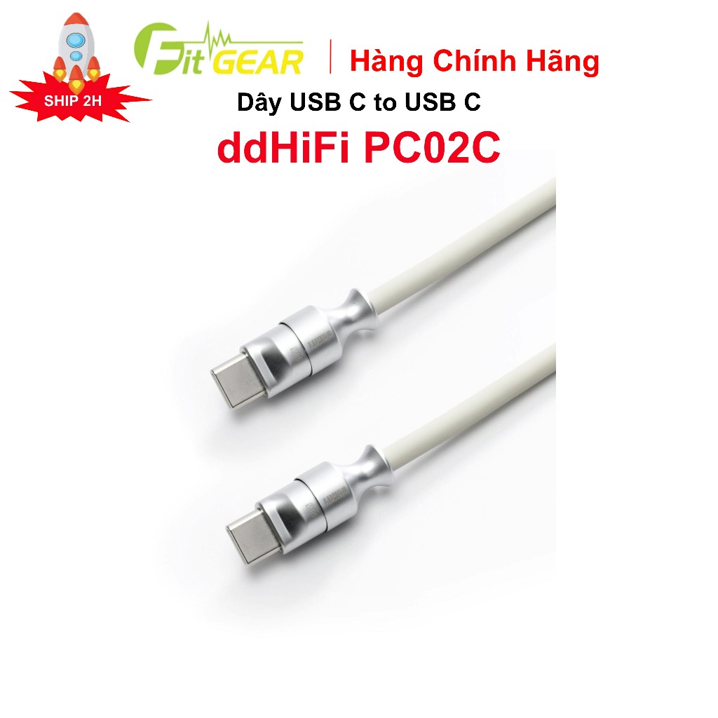 Dây USB C Ra USB C ddHiFi PC02C Chính Hãng