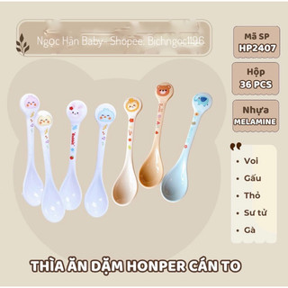 Thìa ăn dặm Honper/ Beiner Melamine cho bé