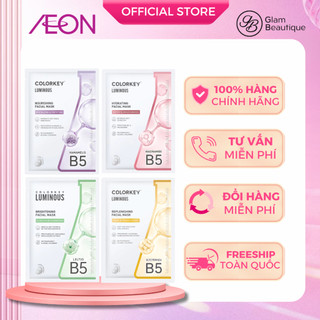  Hộp Combo 10 Miếng Mặt Nạ Colorkey Luminous B5 25ml Glam Beautique 