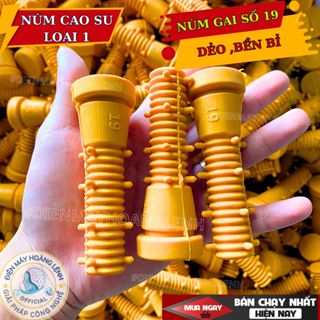 Núm cao su máy vặt lông gà, lông vịt số 19 có gai, chất liệu cao su thiên nhiên cao cấp mềm dẻo, độ bền cao