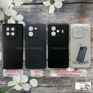 Ốp lưng Vivo Iqoo Z10 Turbo Pro/ Z9 Turbo/ Z9 Turbo+ Plus Z9 (Nội Địa Trung) Tubo loại dẻo trong, đen bảo vệ cam cao cấp