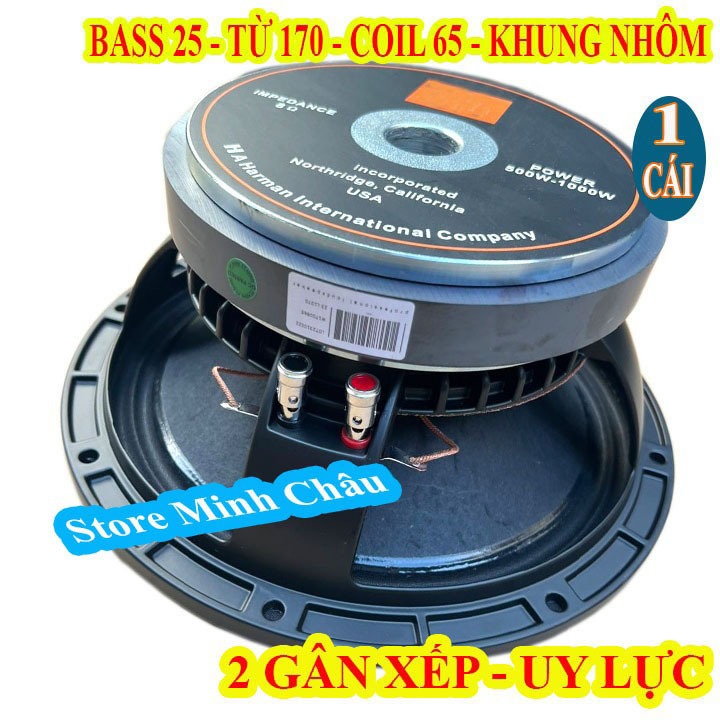 LOA BASS 25 TỪ 170 COIL 65 KHUNG NHÔM CAO CẤP - GỒM 1 LOA