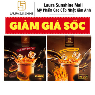   2 Hộp  Cà Phê Laura Cafe Nhật Kim Anh - Laura Cafe Đông Trùng Linh Chi 