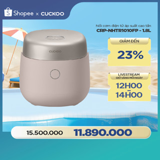 Nồi cơm điện áp suất kép cao tần Cuckoo 1.8L CRP-NHTR1010FP- Màu hồng đất-Lòng nồi phủ men Xwall độc quyền