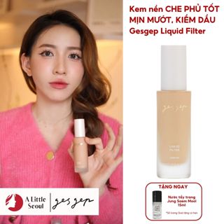Kem nền gesgep Liquid Filter 30ml kiềm dầu, cho lớp nền mỏng nhẹ, che phủ hoàn hảo