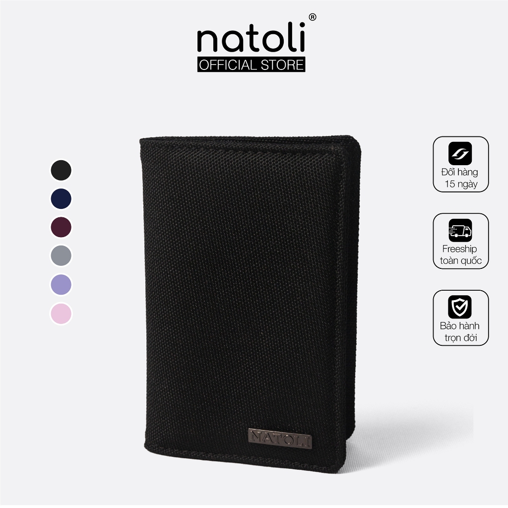 Ví mini nam nữ thương hiệu NATOLI nhiều ngăn cầm tay đựng tiền đựng thẻ cao cấp Ultra Mini Wallet V7