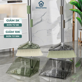 Bộ chổi quét nhà kèm hót rác 2 trong 1 Dinohome đa năng chất liệu ABS bền đẹp chống mài mòn