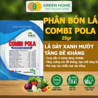  Phân Bón Lá Trung Vi Lượng Hyper Combi - Pola GreenHome Gói 25Gr Dạng Cốm Cao Cấp Tăng Năng Suất 