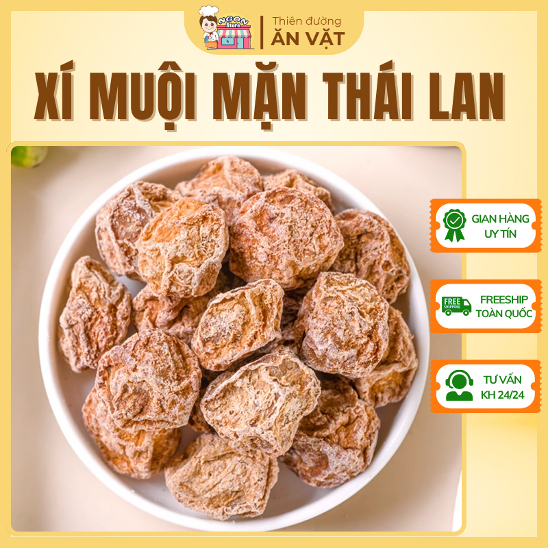 Xí Muội Thái Lan - Xí Muội Mơ Mặn Chua Ngọt - Ô Mai Xí Muội Chua Ngọt - Đồ Ăn Vặt NGONSTORE