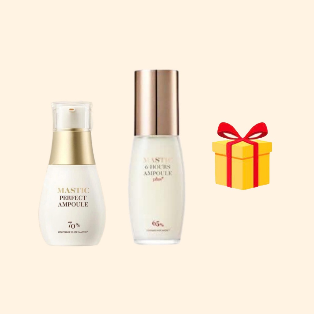 S91_(KÈM QUÀ) COMBO 1 LỌ Tinh chất hỗ trợ thâm sạm mastic 70% (A09)+ 1 LỌ Serum 65% White Mastic 6 h