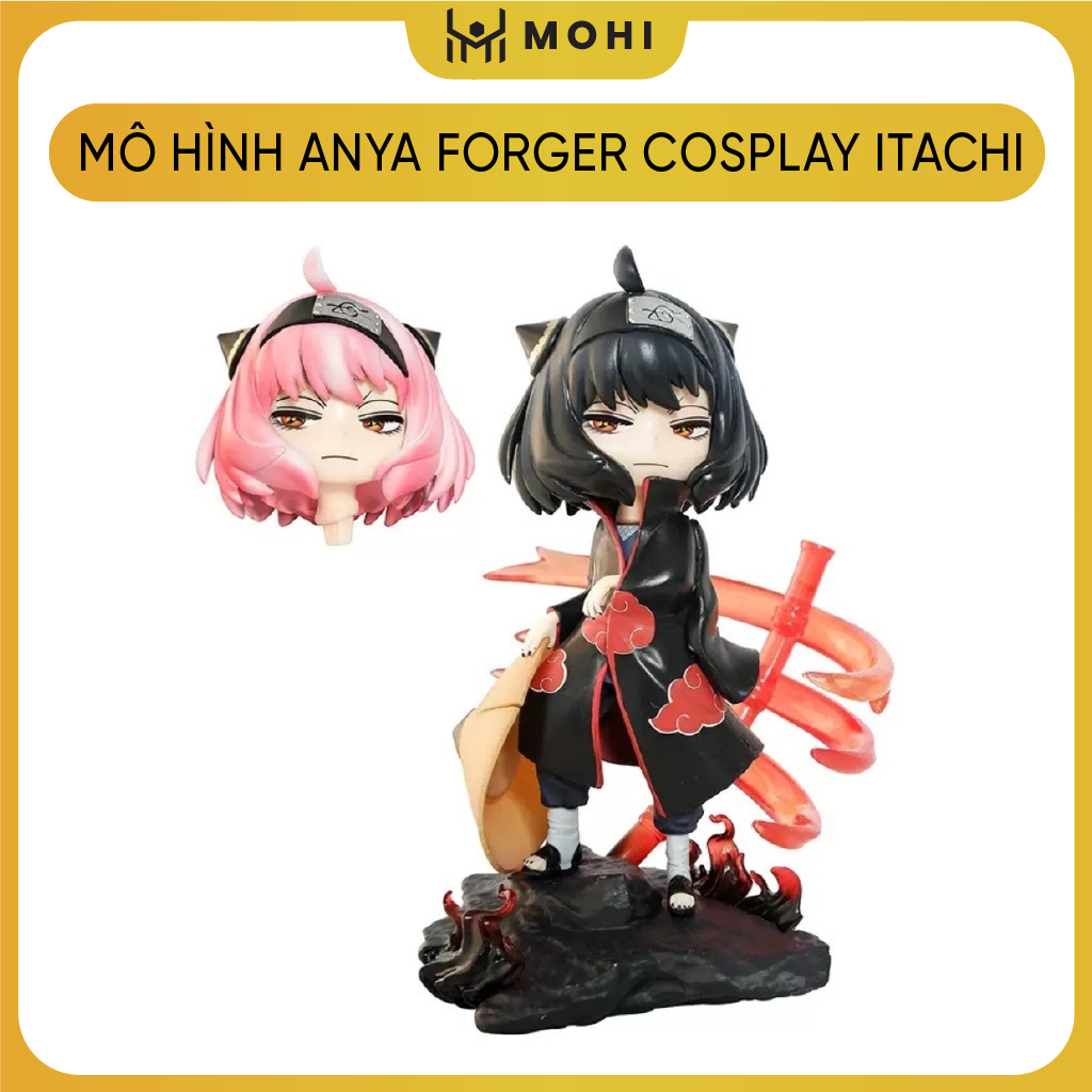 MÔ HÌNH ANYA FORGER - ANYA FORGER cospay itachi - Cao : 18.5cm - Nặng : 400gram - Có Hộp Màu