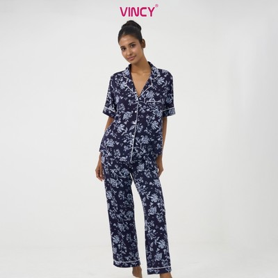 BTD180W43-BỘ THUN DÀI PIJAMA THIẾT KẾ TỪ CHẤT LIỆU THUN CO GIÃN, MỀM MẠI MANG LẠI SỰ THOẢI MÁI KHI MẶC