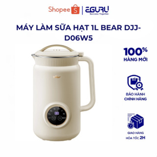 Máy làm sữa hạt 1L Bear DJJ- D06W5 (SMM-4H06S),800W,Nấu sữa đậu nành, Xay sinh tố, BH 18 tháng
