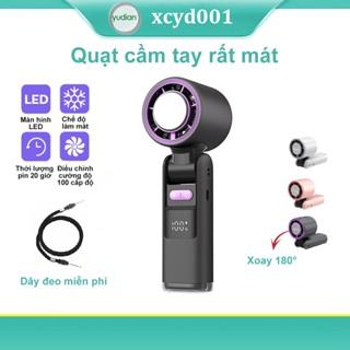 Quạt điều hòa mini cầm tay sạc điện, 100 tốc độ gió cực mát, làm mát điều hòa