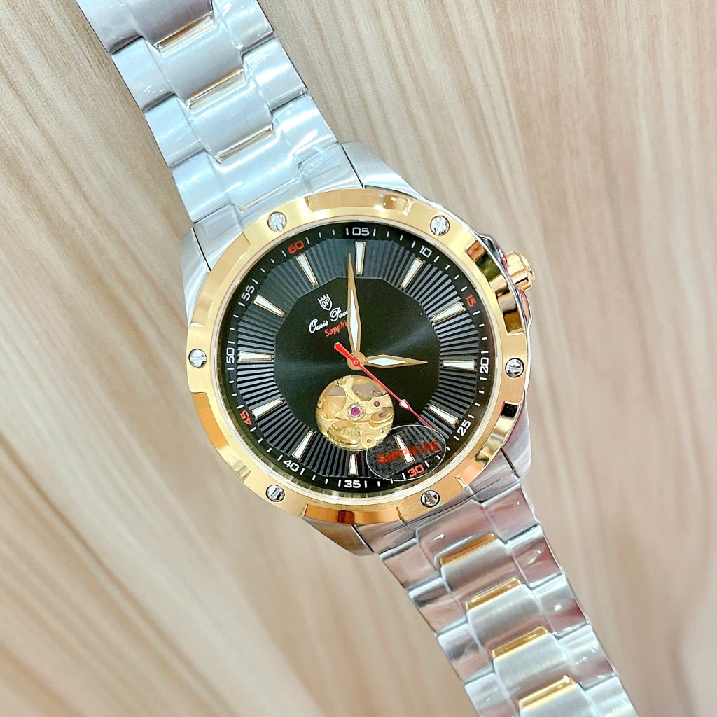 ĐỒNG HỒ NAM OP OASIS PACIFIER LỘ CƠ AUTOMATIC JAPAN DÂY THÉP SIZE 44MM KÍNH SAPPHIRE