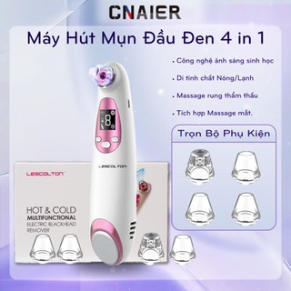  Máy Hút Mụn Đầu Đen Mini Cầm Tay Cnaier 3 Trong 1 - Dưỡng Tinh Chất Nâng Cơ Mặt Và Mắt Kèm Massage 