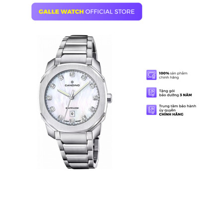 Đồng hồ nữ Candino Lady Elegance C4778/1 kính Sapphire chống xước, chống nước tốt chính hãng Thụy Sĩ