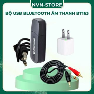 Bộ USB tạo bluetooth âm thanh BT- 163 4 trong 1 cho dàn amly ra loa (usb bluetooth âm thanh+cốc sạc+dây bông sen)