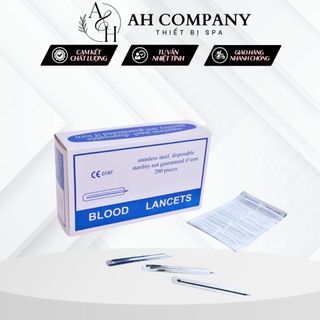 Kim Chích Mụn, Kim Lấy Máu Lancets, Sử Dụng An Toàn Tiện Dụng Trong Spa Thẩm Mỹ Viện, Hộp 200 Chiếc