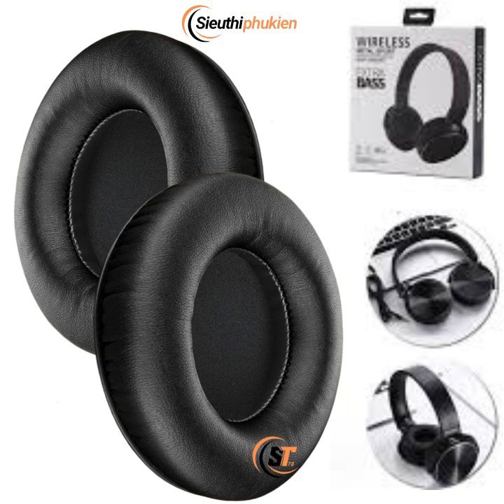 1 Cặp đệm ốp thay thế cho tai nghe sony MDR-XB950BT MDR-XB950N1 MDR-XB950B1 MDR-XB950AP MDR-XB950/H 