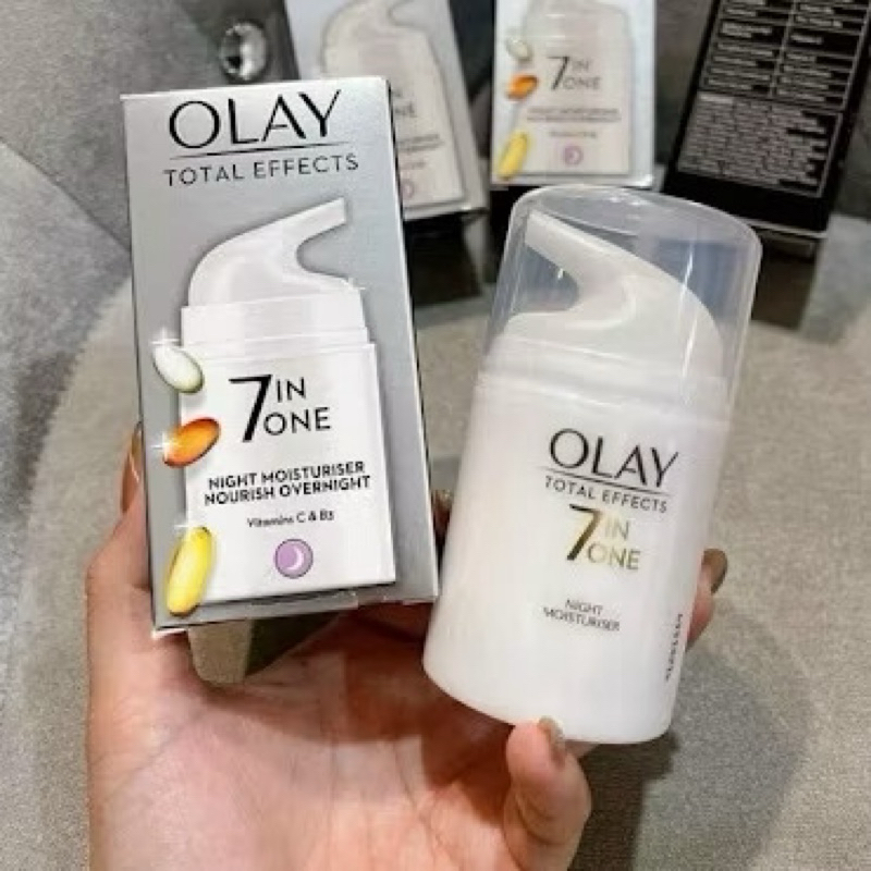 Set kem dưỡng Olay Total Effects 7 in 1 ngày và đêm