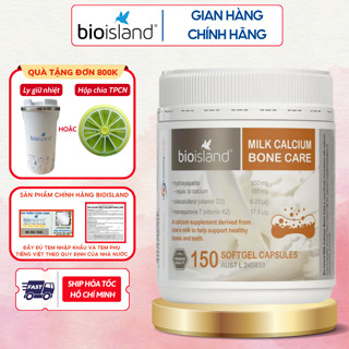 Canxi hữu cơ BioIsland Bone Care bổ sung canxi cho mẹ bầu phòng chống còi xương dị tật và phát triển hệ xương thai nhi
