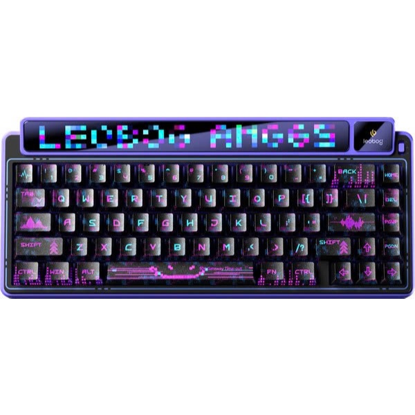 Bàn phím Leobog AMG65 TM Tím Đen - Trắng 3 MODE - LED RGB - HOTSWAP - Jadeite switch | BigBuy360 - bigbuy360.vn