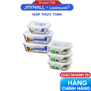 Hộp thủy tinh chịu nhiệt locknlock llg462, llg205-01, llg413, hàng chính hãng, nhiều size - joymall