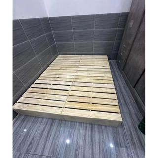 Giường Pallet Gỗ Nhập Khẩu Cao Cấp, Sơn 2 Mặt, Cao 10cm/18cm, Kín Gầm, Gấp Gọn, Chắc Chắn, Không Dăm