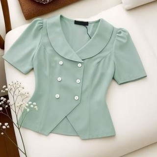 Áo công sở cổ vest có size lớn