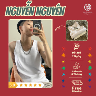 Áo Ba Lỗ Lót Nịt Ngực Cài Hông Tomboy Sb Dáng Dài Thun Trơn Cotton Nam Thể Thao Gym Bigsize Form Suông  Nguyễn Nguyên