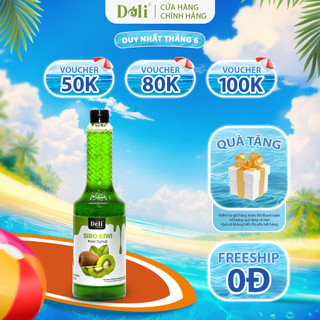  Siro kiwi Déli - 1 lít - đậm đặc thơm ngon chuyên dùng pha chế trà trái cây soda 