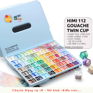  Himi Sinh đôi - Hộp 112 Màu Gouache HIMI Twins PHIÊN BẢN MỚI 
