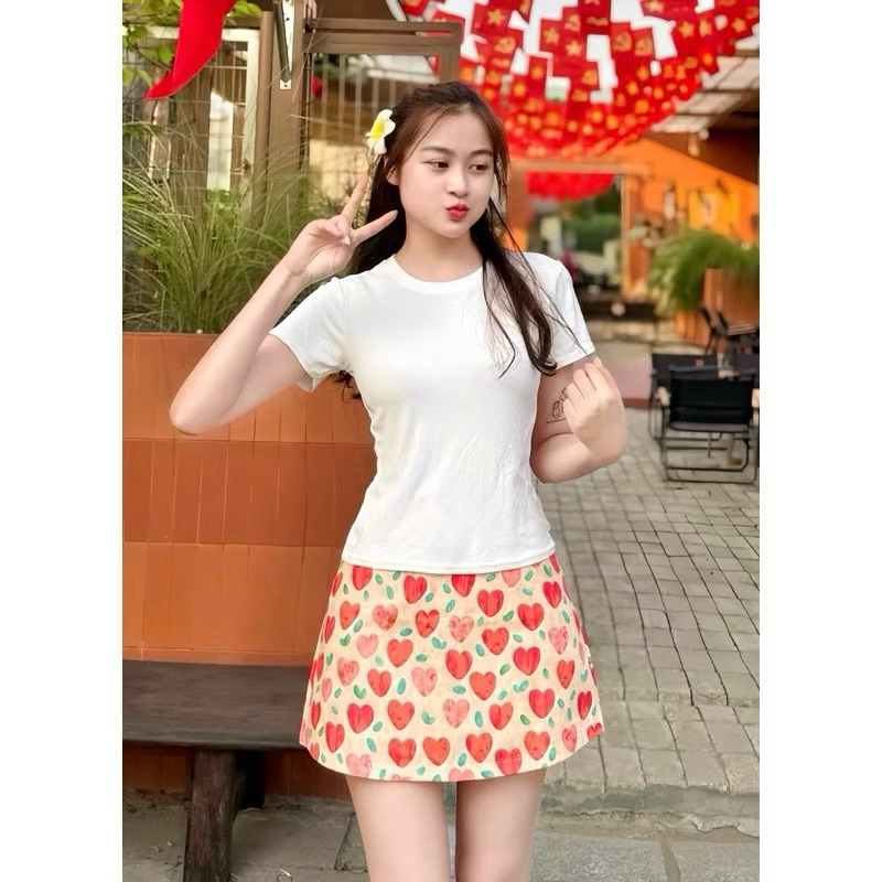 Chân váy hoa , Chân váy dáng ngắn hình in 3D  ( có bigsize) CV188 Golana | BigBuy360 - bigbuy360.vn