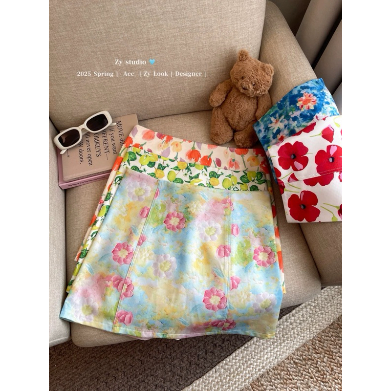 Chân váy hoa , Chân váy dáng ngắn hình in 3D  ( có bigsize) CV188 Golana | BigBuy360 - bigbuy360.vn