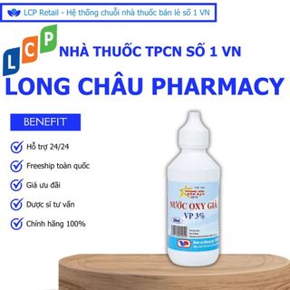 Nước oxy già VP 3% Vĩnh Phúc – hỗ trợ vệ sinh, làm sạch da vùng tổn thương (60ml)