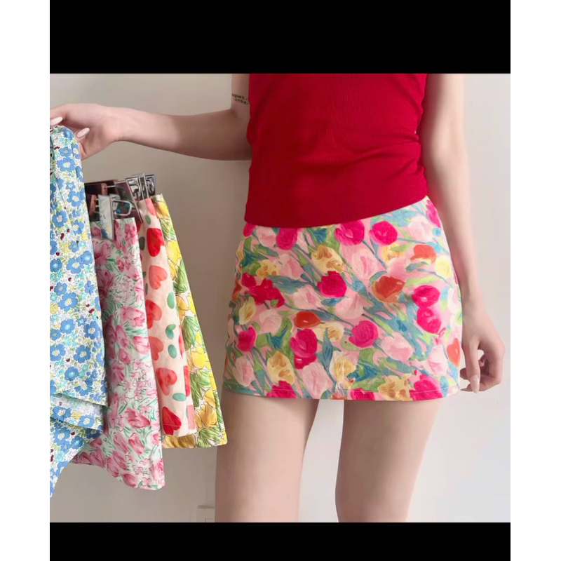 Chân váy hoa , Chân váy dáng ngắn hình in 3D  ( có bigsize) CV188 Golana | BigBuy360 - bigbuy360.vn