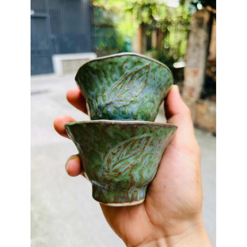 Chén gốm Nhật Bizen hình nón đẹp