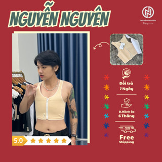 Áo Nịt Ngực Tomboy Gen Thun Không Viền Dây Khóa Kéo Trước Lót Ép Làm Nhỏ Ngực Tomboy  Thể Thao Gym Bigsize Nguyễn Nguyên