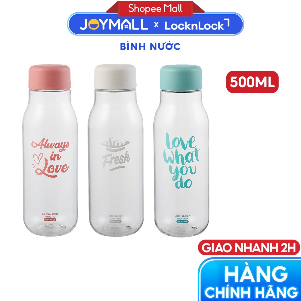 Bình Đựng Nước Hoa Quả Detox LocknLock Milky 500ml HAP654, Hàng chính hãng, không chứa BPA - JoyMall | BigBuy360 - bigbuy360.vn