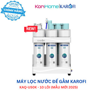 Máy lọc nước để gầm Karofi KAQ-U50K - Công nghệ Smax 10 lõi lọc, Model 2025 - Bảo hành chính hãng 3 năm