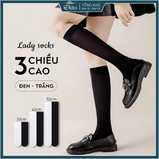 Tất vớ nữ 3 chiều cao chất liệu thun lạnh co giãn thoáng khí, phong cách loli quyến rũ - Ekiu Shop