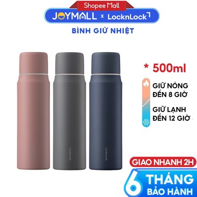 Bình giữ nhiệt LocknLock Maman Cup LHC1487 505ml  Hàng chính hãng, nắp làm cốc uống - JoyMall
