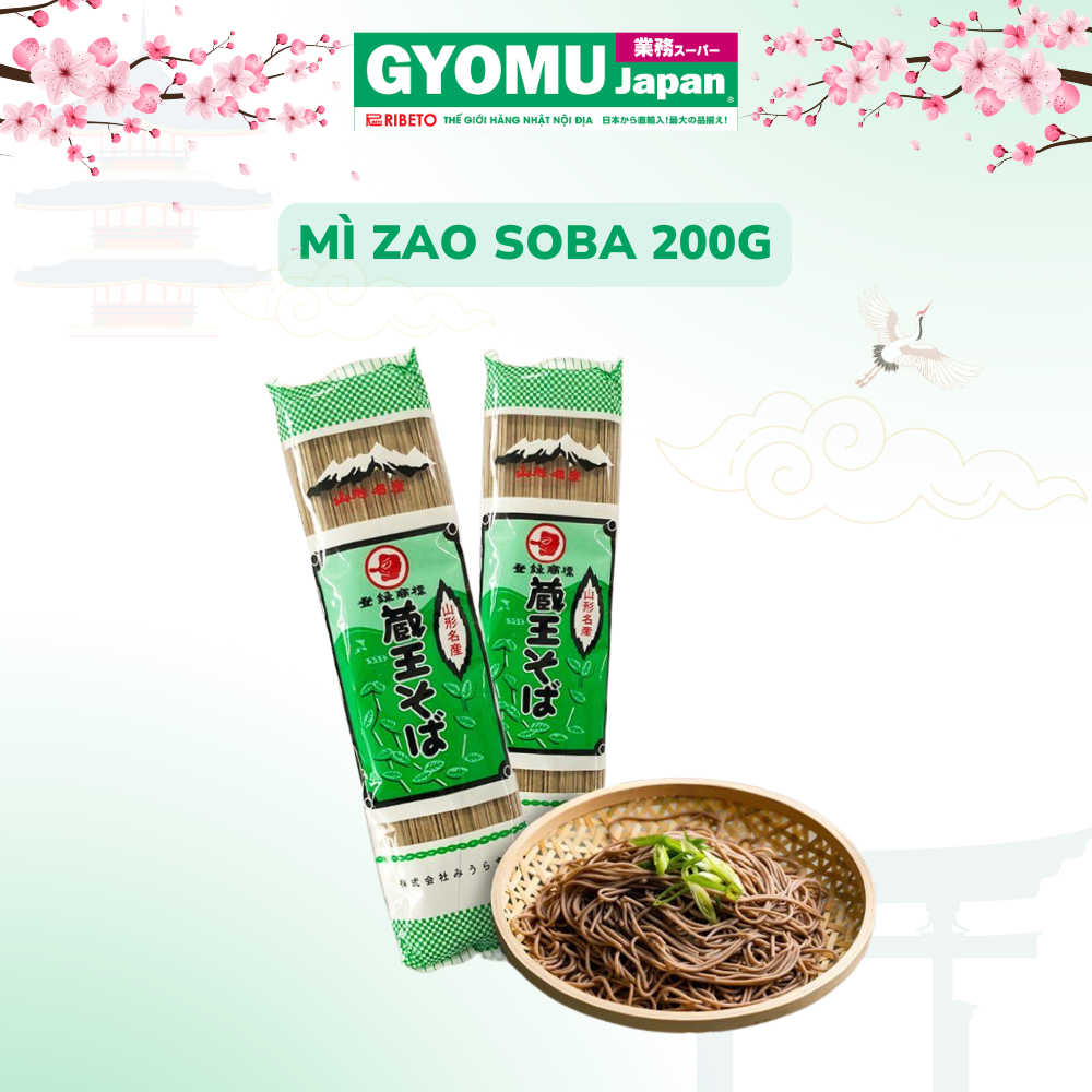 Mì Zao Soba (MIURA) - 200g - Nhật Bản
